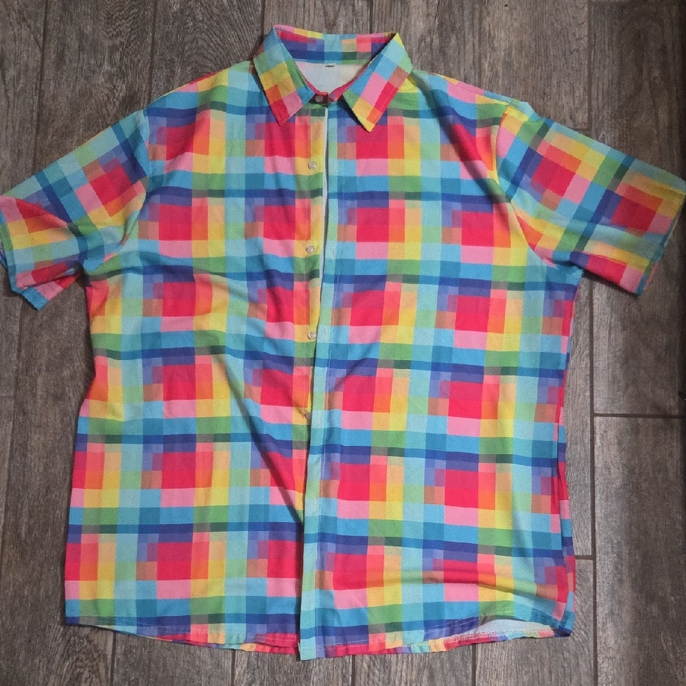 Multicolor Plaid Men's Shirt